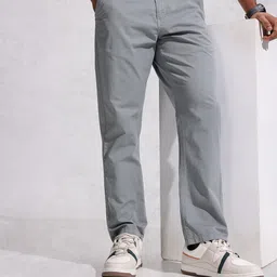 WROGN Men Relaxed Fit Chino Trousers-image-75