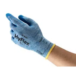 Ansell HyFlex 11-920 Blue Nylon Oil Grip Oil Repellent Gloves Size 11 Nitrile Coating, 11920110-picture-3