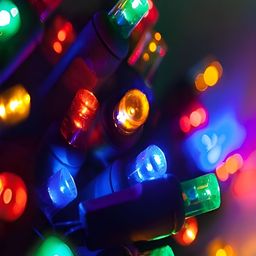 KAVYARA Blue & Green Rice Shape String Light-3
