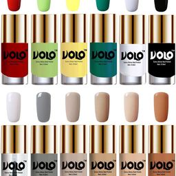 VOLO Set Of 12 Luxury Super Shine Nail Polish 9.9ml Each-Combo No-312-35