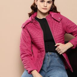 Chemistry Quilted Jacket with Detachable Hood-image-85
