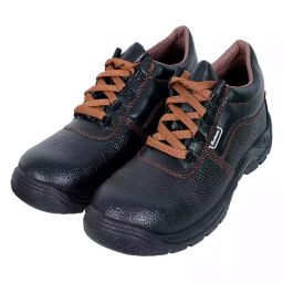 Fortune Steel Toe Safety Shoe Single Density High Ankle Size UK 10 Black Model True-10-image-5