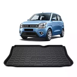 Auto Pearl PVC Tray Mat for Maruti Wagonr 2019 (Black)-32