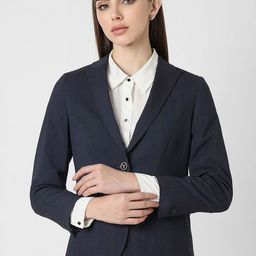 Van Heusen Woman Checked Single-Breasted Formal Blazer-picture-5