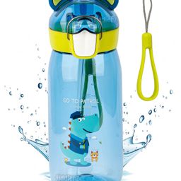 Fiddlerz Teddy Shape Sipper Bottle Green - 550 ml-21
