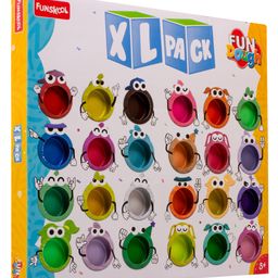 Fundough XL Pack of 24 Multicolour- 25 g Each-10