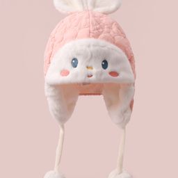 Babyhug Woollen Cap with Knot & Applique - Pink-picture-46