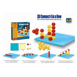 AKN TOYS Board Game 3D Connect 4 In A Row Game The Classic Game That Is Grown Up Fun And Puzzle Game  - Multicolor-27