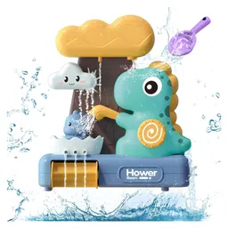Happy Hues Dinosaur Bath Toys -Mold Free Wall Mount Waterfall Bath Toys for Babies & Toddlers-picture-35