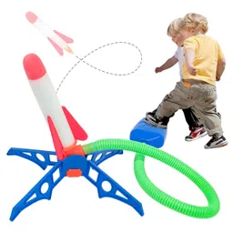 COMERCIO Jump Rocket Launchers for Kids Toys for 3+ Year Old Boys Girls Air Rocket Launcher- PACK OF 1- COLOR MAY VARY-picture-1