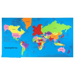 rinish india Rinish World Map Jigsaw Puzzle With Flags & Capitals EVA Foam Country Shaped Puzzle Pieces Educational And Learning Toys For Kids Brain Development Game For Children 76 Pcs image 2