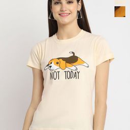 Dreambe Women Typography Printed T-shirt-picture-34