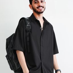 StyleCast Men Relaxed Fit Solid Spread Collar Cotton Casual Shirt-picture-40