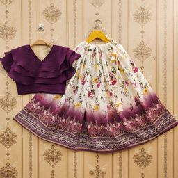 JOVK DESIGN Girls Dyed Ready to Wear Lehenga &-picture-30