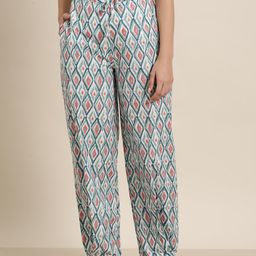MBeautiful Geometric Printed Organic Cotton Lounge Pants-image-21