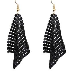 Weariton Women Silver-Plated Black Earrings-image-34