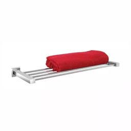 PLATO Quadro Towel Rack Brass Chrome Finish Silver, 6167-image-16