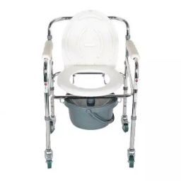 Hero Eco Med Commode Chair With Wheels & Arm White-picture-15