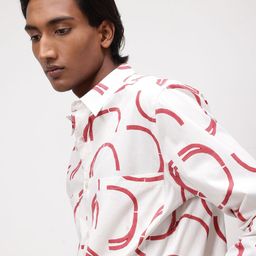 ether Printed Pure Cotton Shirt-image-58