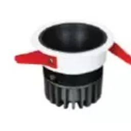 Noble Electricals 12 W White + Black Cup LED Molly Downlight Warm White NE-DL-MOLLY-12-27