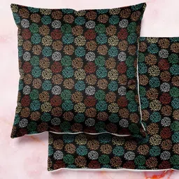 ArtzFolio Multicoloured Set of 2 Velvet Square Cushion Covers-image-78