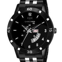 CHARLIEKEEN Men Brass Dial & Stainless Steel Straps Analogue Watch CC-GR004-BLK-CH-picture-52