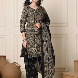 KALINI Women Geometric Printed Kurta with Salwar & Dupatta-picture-3