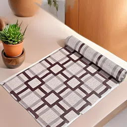 Aura White & Black Printed Water Resistant Shelf Liner Organiser-17