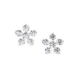 Sparkles 0.44 Ct 14K Rose Gold 5 Stone Cluster Lab Grown Diamond Stud Earring-image-41