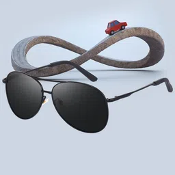 Peter Jones Eyewear Unisex Aviator Sunglasses with UV Protected Lens 5119B-picture-35
