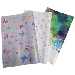 eVincE - thoughtful PRESENTations MIX3X2SIX03 3 assorted design roll of White Word Search Green Music Butterfly with fun Facts Adults Children Kids all occasion Business Gift Wrapping Paper (Pack of 6 Piece)-image-38