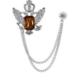 Curren Silver-Toned Plated Alloy Brooch-image-69