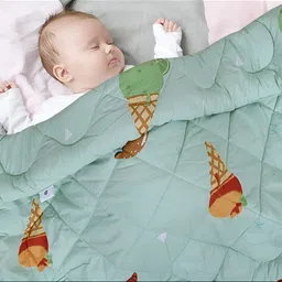 BED-SHEET.COM Fluorescent Green & Brown Cartoon Characters Microfiber Mild Winter 300 GSM Single Bed-image-65