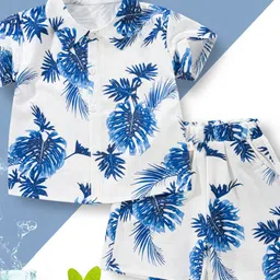YK Printed Shirt With Shorts Clothing Set-image-11