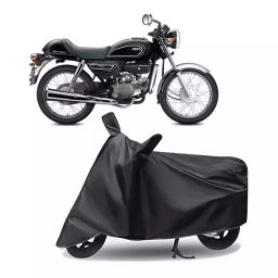 Auto Pearl Polyester Two Wheeler Cover for Hero Splendor Pro Classic (Grey)-image-76