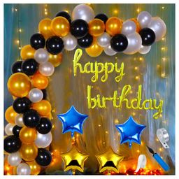 Shopperskart Happy Birthday Decoration Combo Multicolor - Pack of 86-image-56