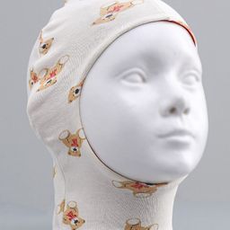 OHMS Cotton Monkey Cap Printed Grey - Diameter 11.5 cm-image-36