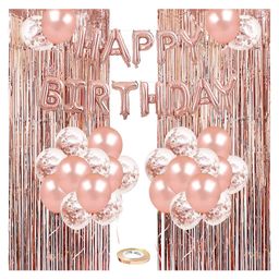 AMFIN Happy Birthday Banner Foil Rose Gold - Pack of 53-image-22