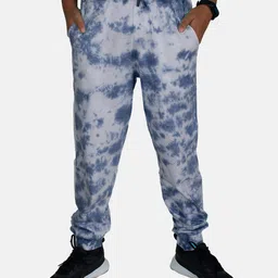 Kiddopanti Crumple Effect Tie & Dye Unisex Track Pant - Indigo Blue-picture-15