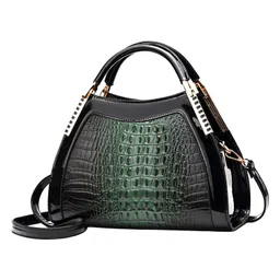 SYGA Women Shell Handbag Elegant Purse with Contrast Detail & Shoulder Strap(Green)-picture-0