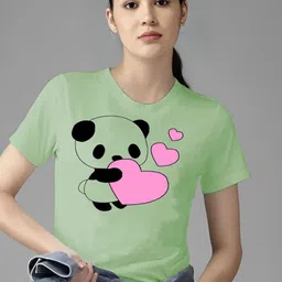 Parona Women Printed Applique T-shirt-picture-26