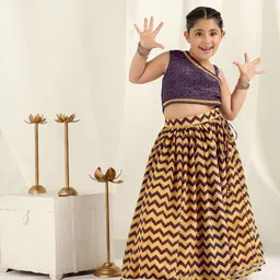 BAESD Girls Printed Ready to Wear Lehenga &-image-92