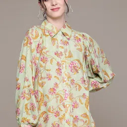 aarke Ritu Kumar Comfort Floral Printed Casual Shirt-12
