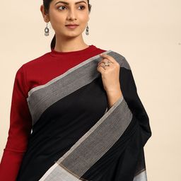 Taavi Pure Cotton Woven Designed Handloom Saree-picture-43