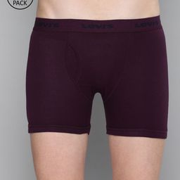 Levis Men Pack of 2 Burgundy & Grey Solid Trunks BB-100CA-2PK-STYLE-001-181-image-19