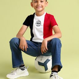 U.S. Polo Assn. Kids Boys Striped Pure Cotton T-shirt-image-78