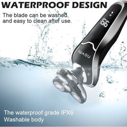 NOYMI Men 179- 4 In 1 Cordless Shaver Pro With Automatic Grinding image 4