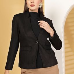 Juelle V-Neck Long Sleeves Short Overcoat-image-1