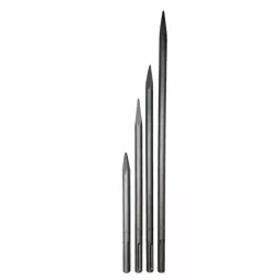 Div's Pointed Chisel Metal Silver Size 30x600 mm image 2