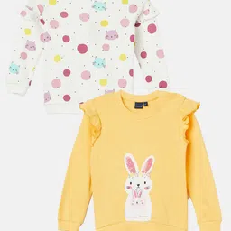 Juniors by Lifestyle Pack of 2 Girls Printed Sweatshirt-42